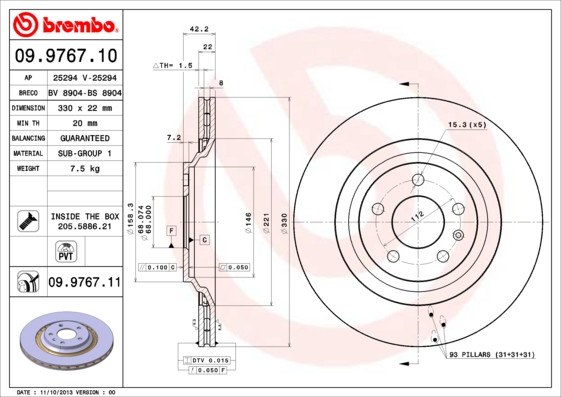 BREMBO Bremsscheibe