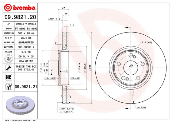 BREMBO Bremsscheibe