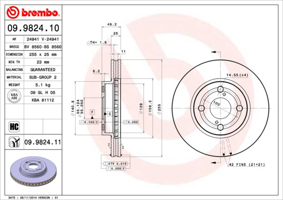 BREMBO Bremsscheibe
