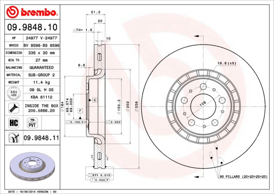 BREMBO Bremsscheibe