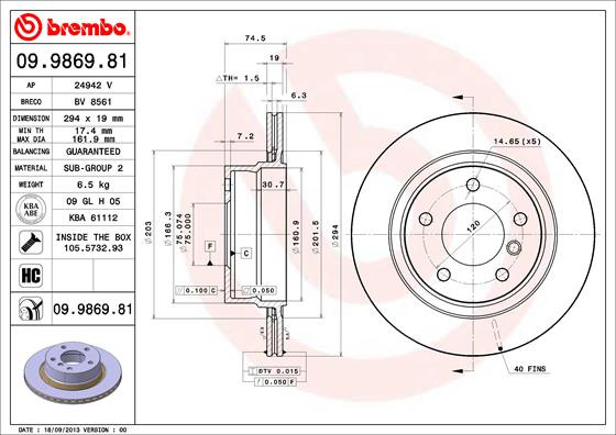 BREMBO Bremsscheibe