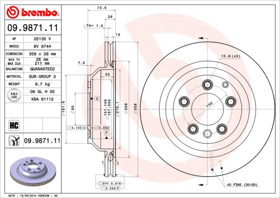 BREMBO Bremsscheibe