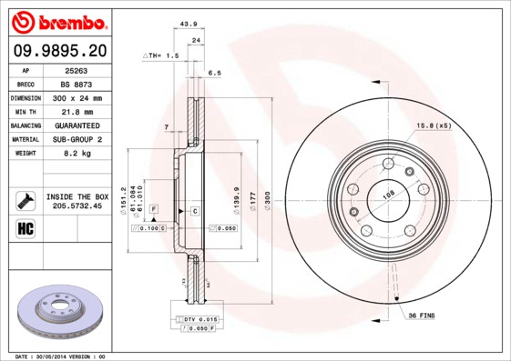 BREMBO Bremsscheibe