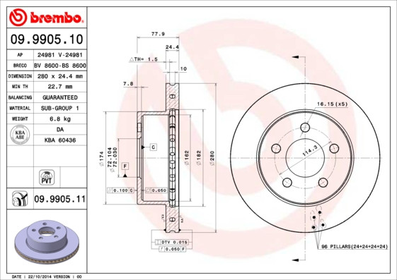 BREMBO Bremsscheibe
