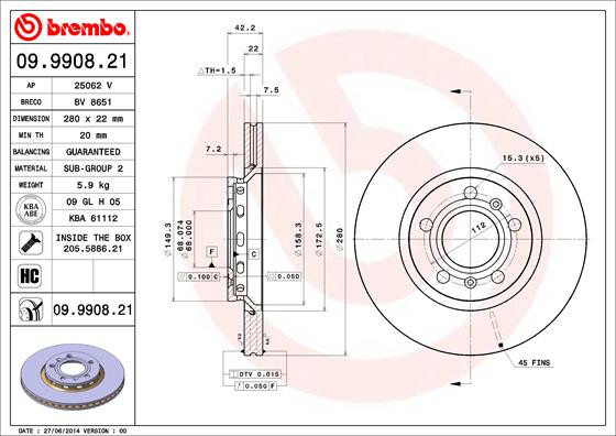 BREMBO Bremsscheibe