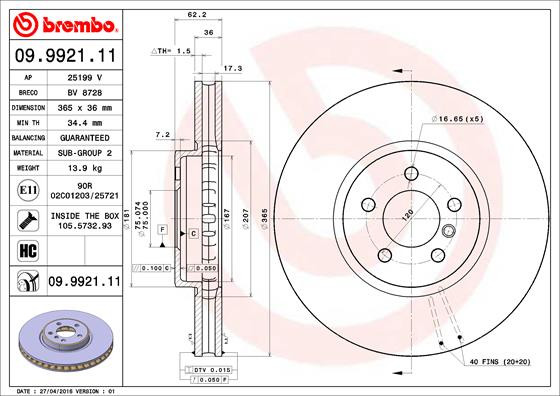 BREMBO Bremsscheibe