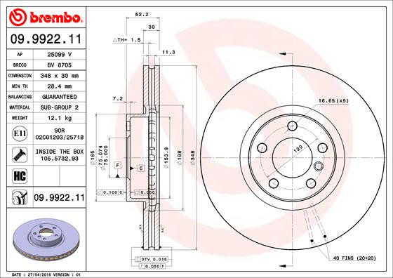 BREMBO Bremsscheibe