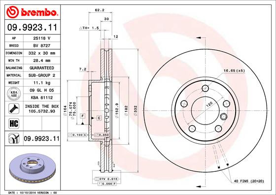 BREMBO Bremsscheibe