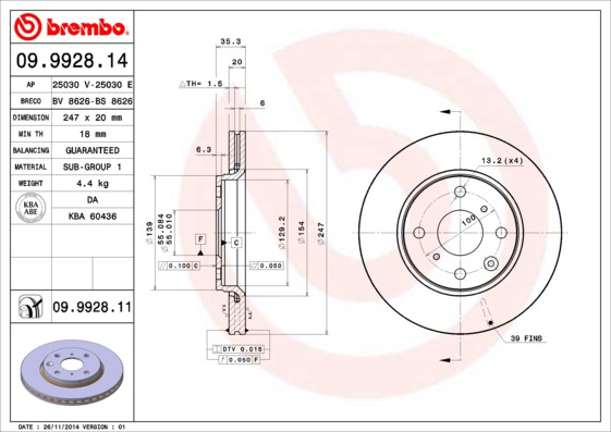 BREMBO Bremsscheibe