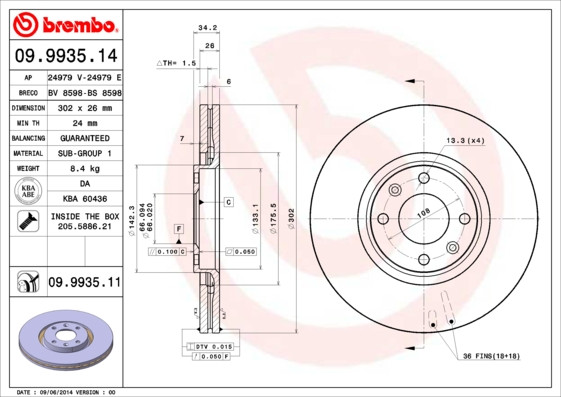 BREMBO Bremsscheibe