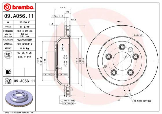 BREMBO Bremsscheibe