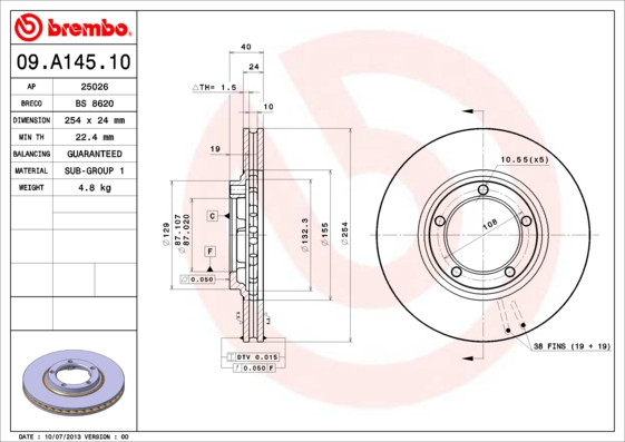 BREMBO Bremsscheibe