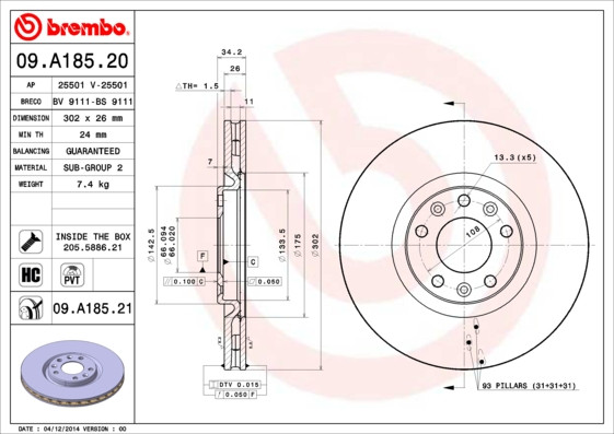 BREMBO Bremsscheibe