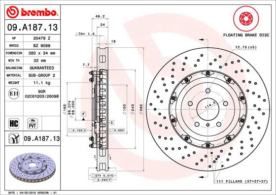 BREMBO Bremsscheibe