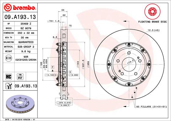 BREMBO Bremsscheibe