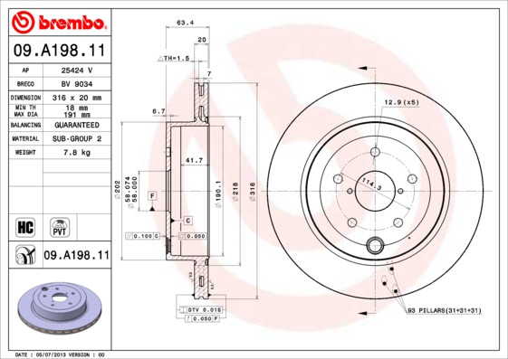 BREMBO Bremsscheibe