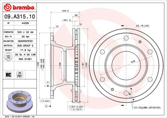 BREMBO Bremsscheibe