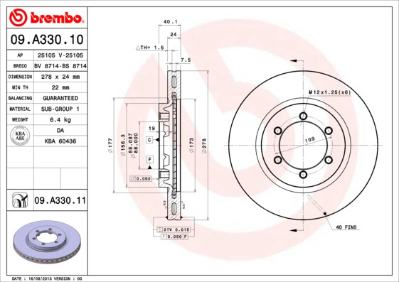BREMBO Bremsscheibe