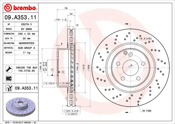 BREMBO Bremsscheibe