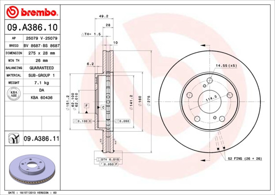 BREMBO Bremsscheibe