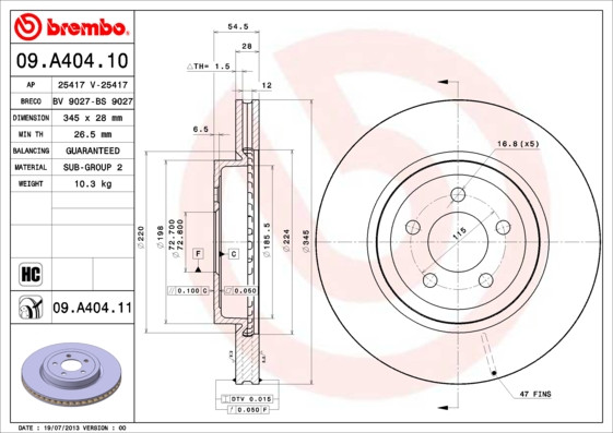 BREMBO Bremsscheibe
