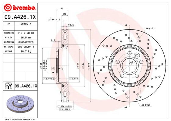 BREMBO Bremsscheibe