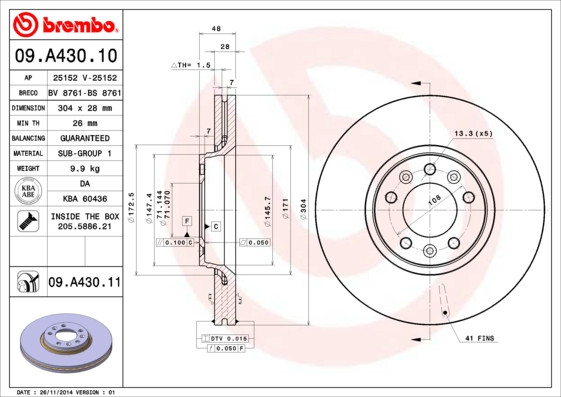 BREMBO Bremsscheibe