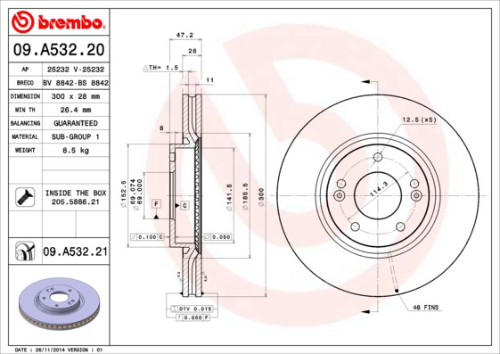 BREMBO Bremsscheibe
