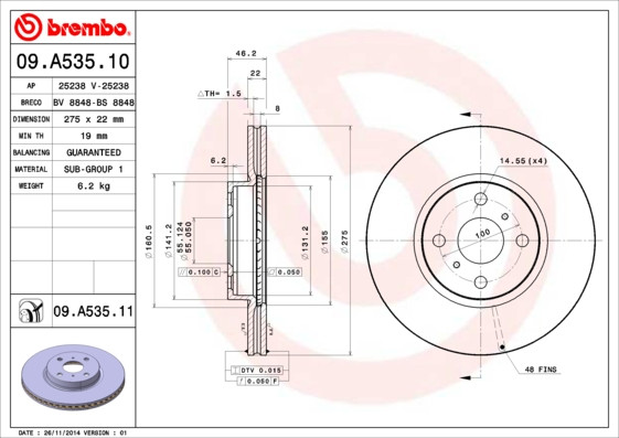 BREMBO Bremsscheibe