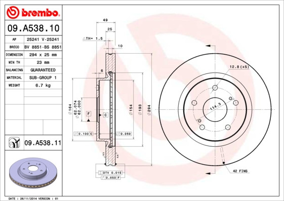 BREMBO Bremsscheibe