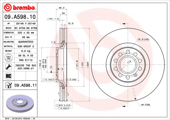 BREMBO Bremsscheibe