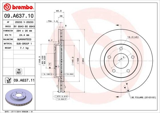 BREMBO Bremsscheibe