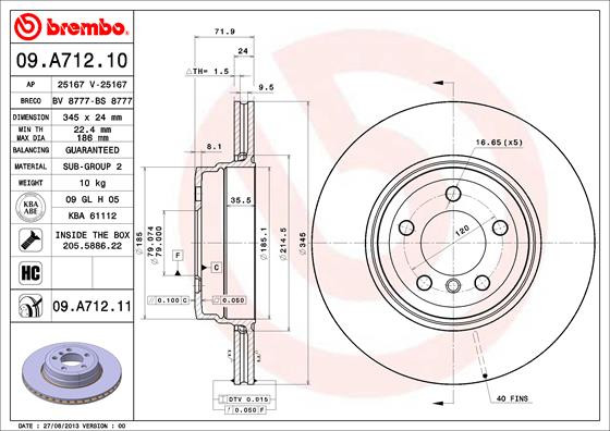 BREMBO Bremsscheibe