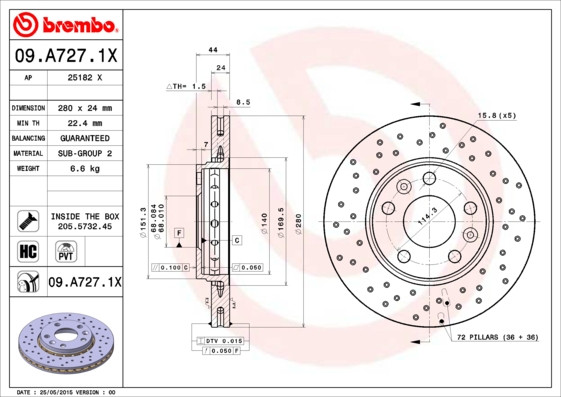 BREMBO Bremsscheibe