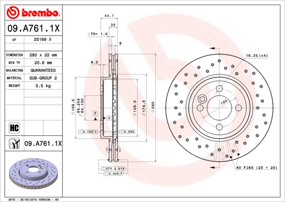 BREMBO Bremsscheibe