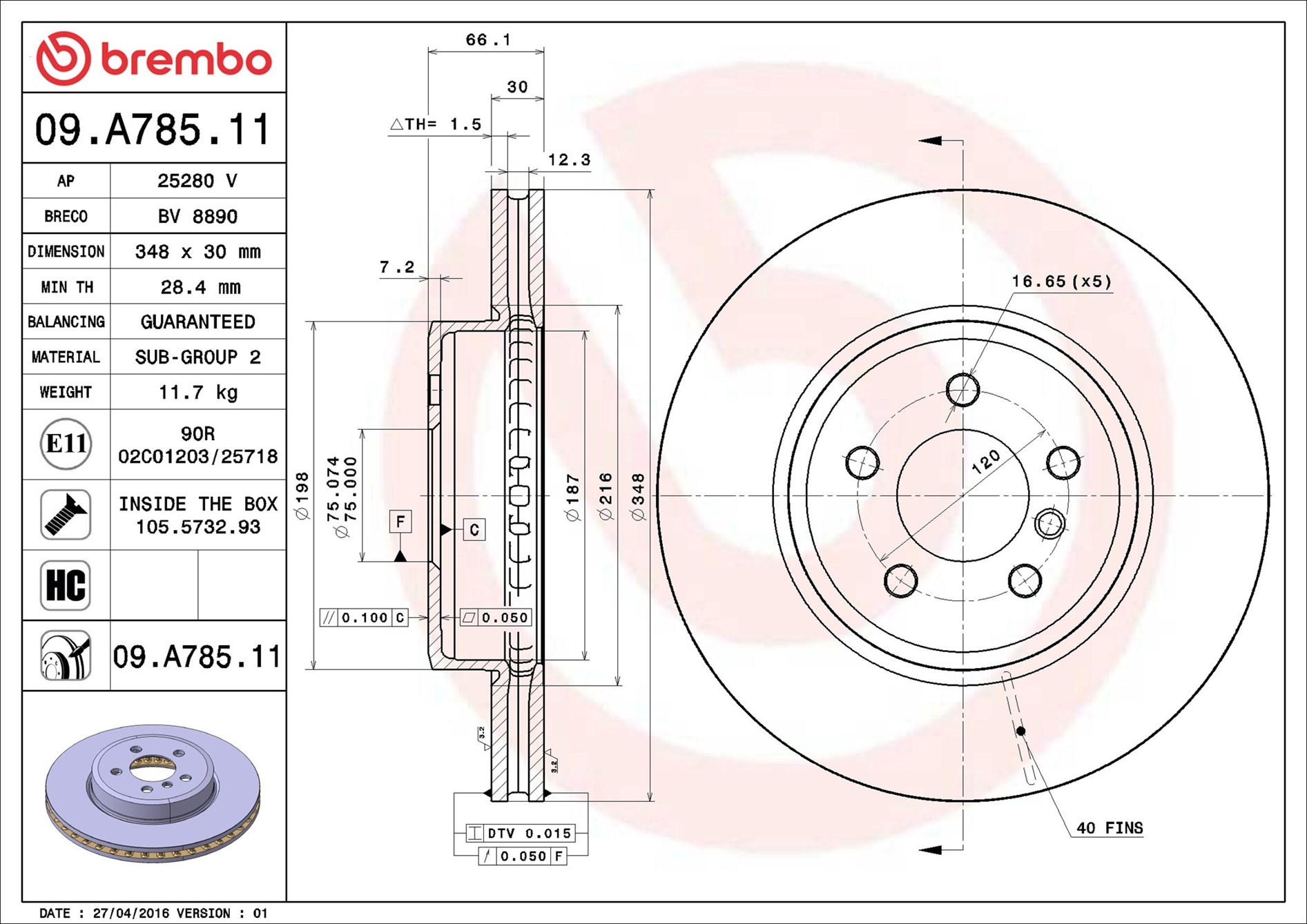 BREMBO Bremsscheibe