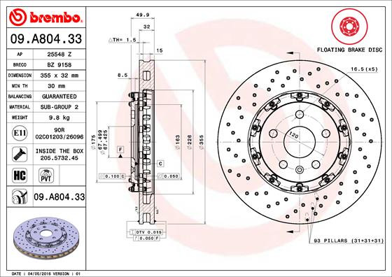 BREMBO Bremsscheibe