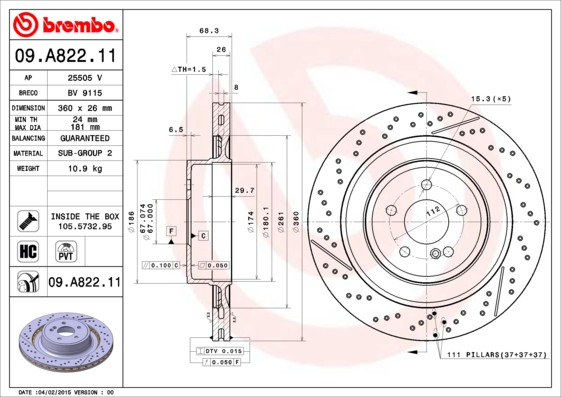 BREMBO Bremsscheibe