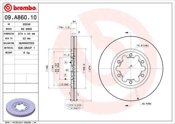 BREMBO Bremsscheibe