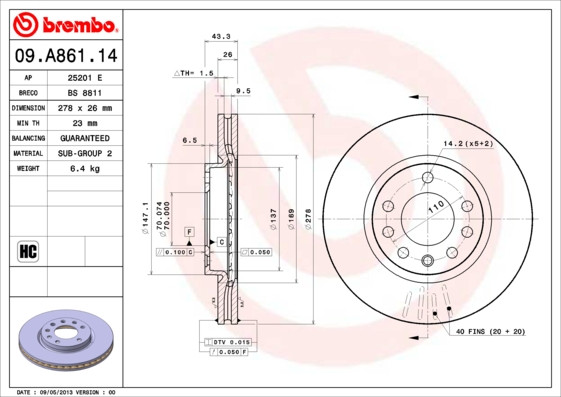 BREMBO Bremsscheibe