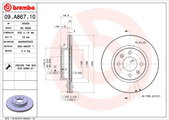 BREMBO Bremsscheibe