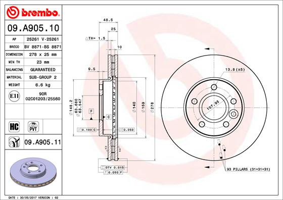 BREMBO Bremsscheibe