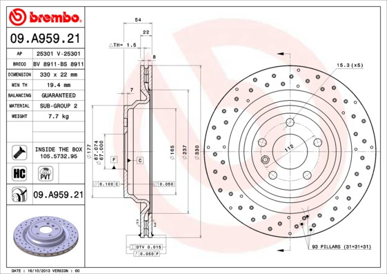 BREMBO Bremsscheibe