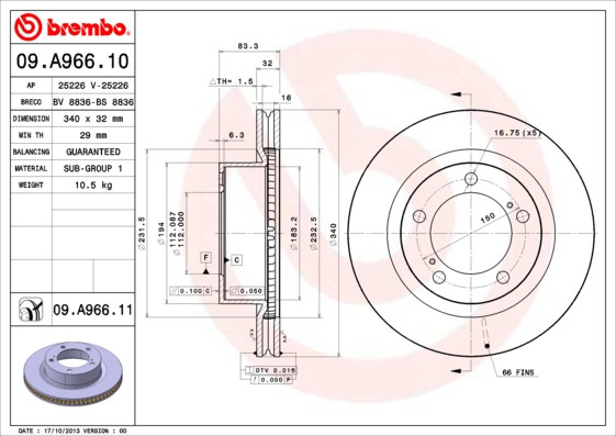 BREMBO Bremsscheibe