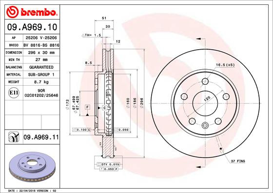 BREMBO Bremsscheibe