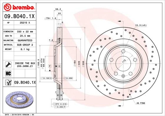 BREMBO Bremsscheibe