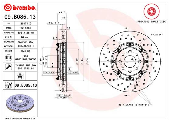 BREMBO Bremsscheibe