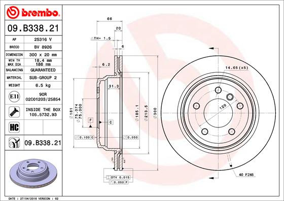 BREMBO Bremsscheibe