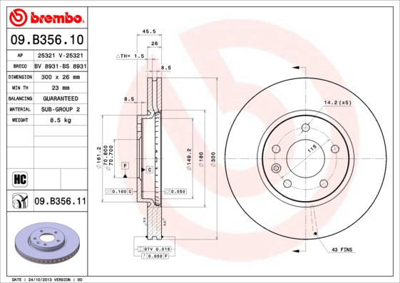 BREMBO Bremsscheibe