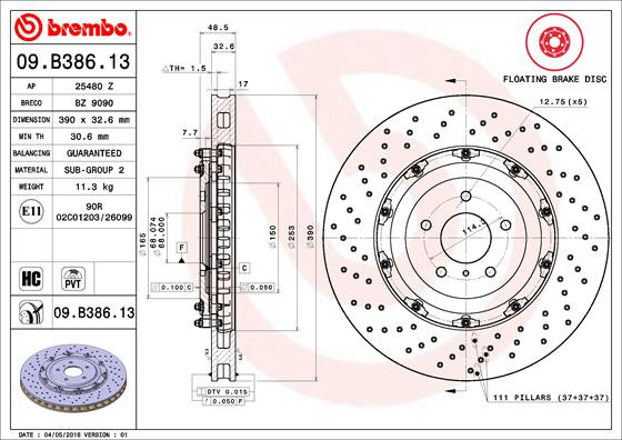 BREMBO Bremsscheibe